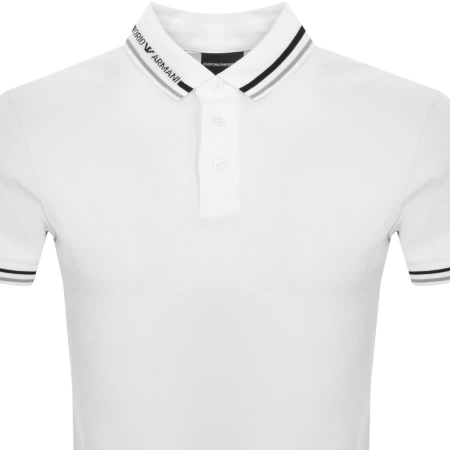 Emporio Armani Logo Polo T Shirt White